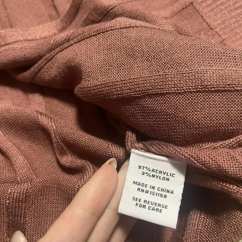 Pink Cardigan With Tie Front